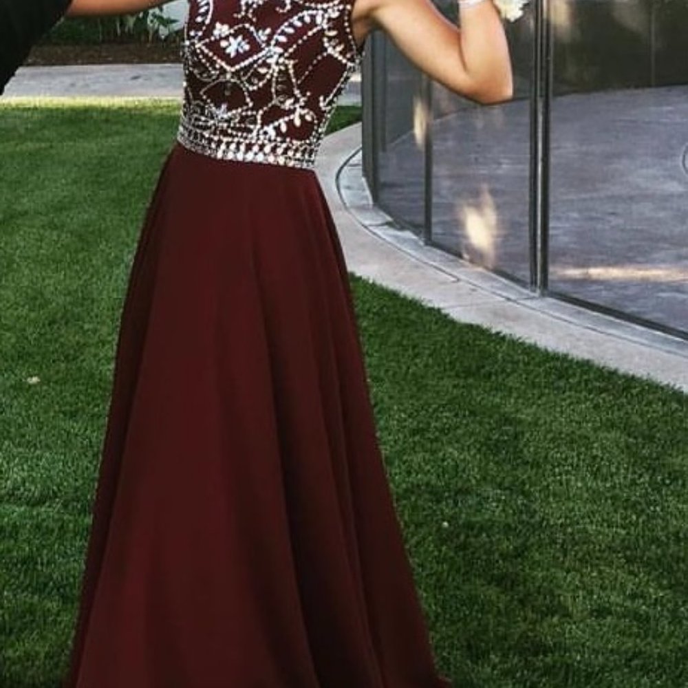 Maroon Prom Dress
